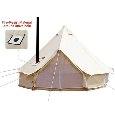 Ripstop Tenda Acara Luar Ruangan Bell Tent Teepee 4m 5M