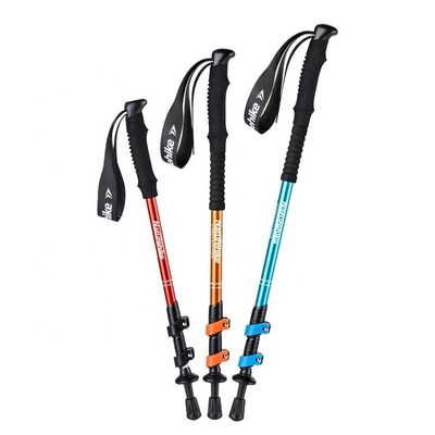 135cm 300g Aluminium Ringan Anti Shock Hiking Pole Telescopic Summit Trekking Poles